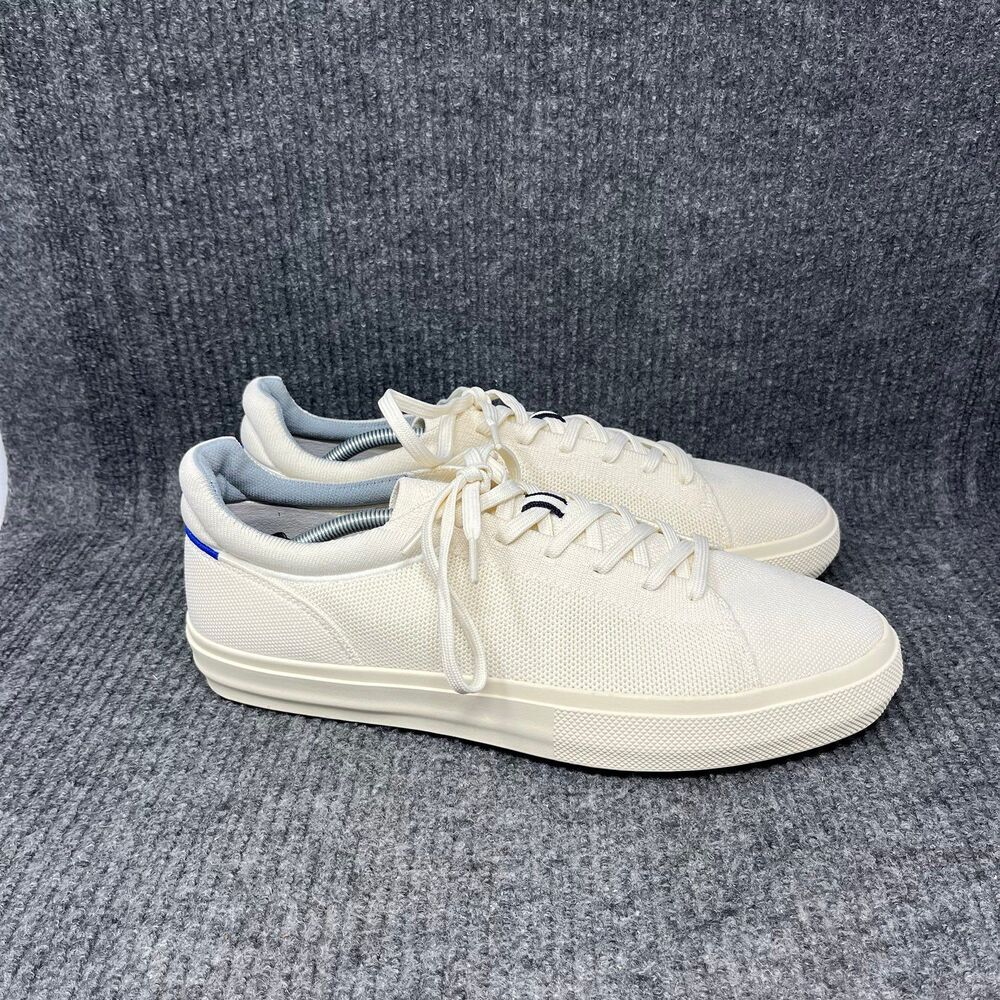 Rothy's Cream and Blue Sneakers